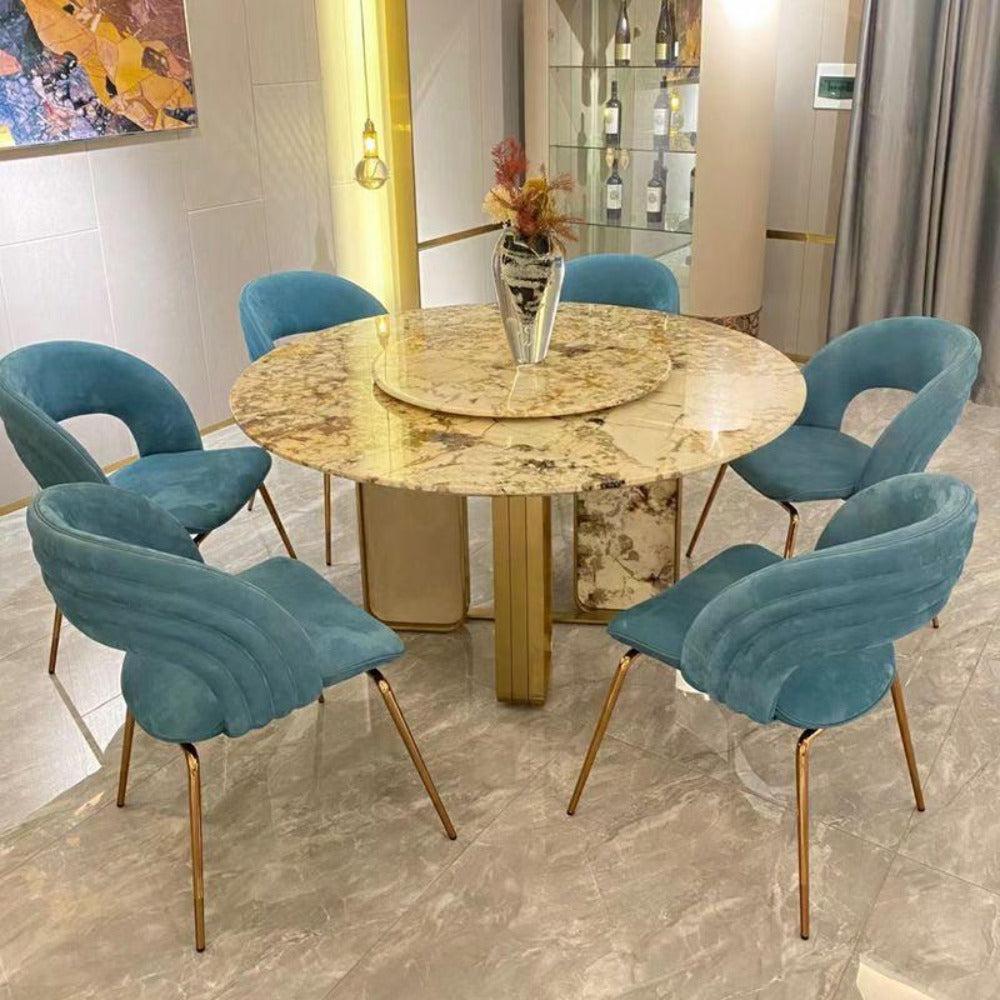 Lixra Stylish Round Shaped Dining Table Set