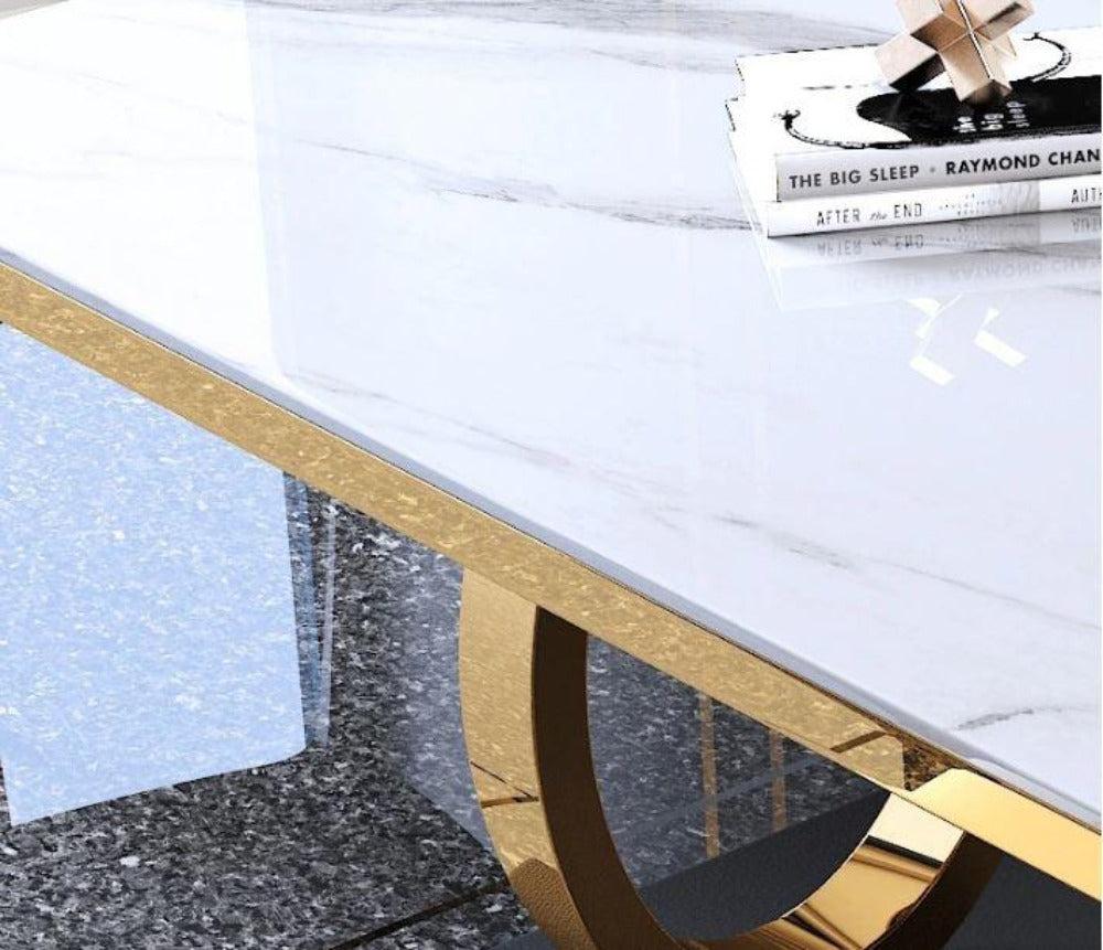 Lixra Sumptuous Marble Dining Table Set