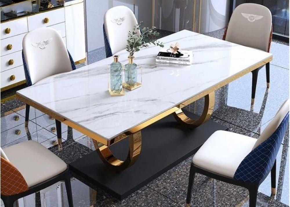 lixra Sumptuous Marble Dining Table Set