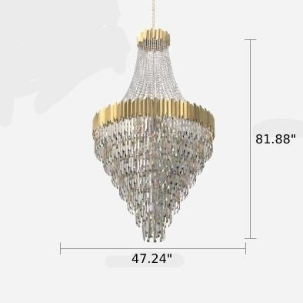 lixra Superlative Gleamy Crystal Modern Chandelier