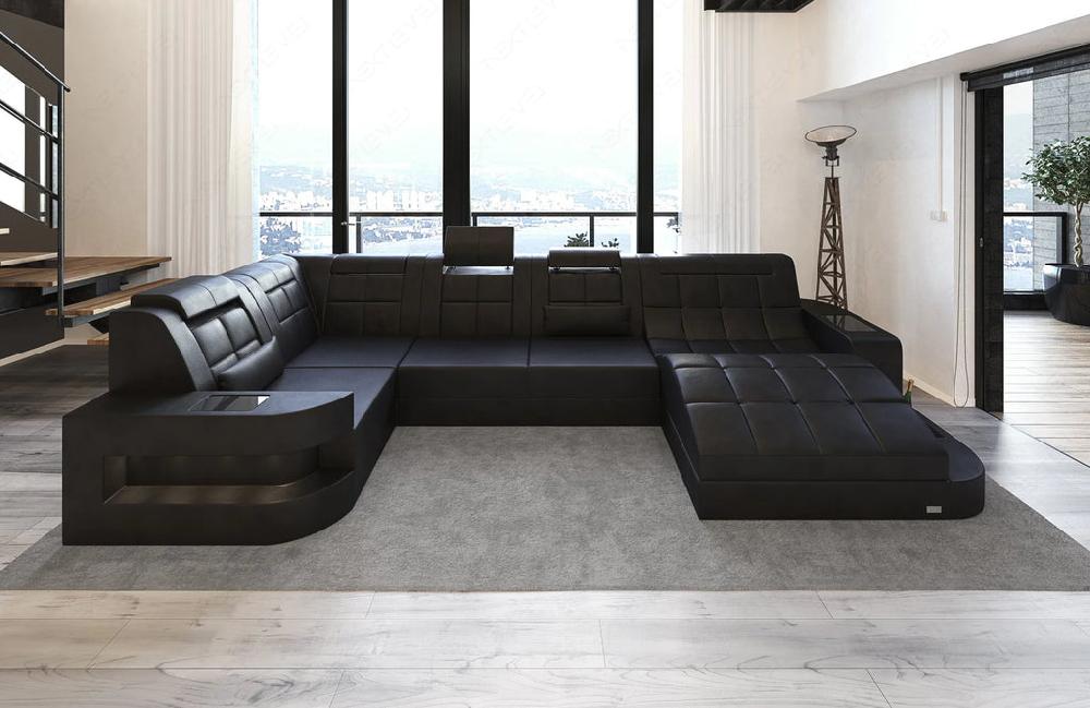 Lixra The Luxe Lounge Leather Sectional Sofa