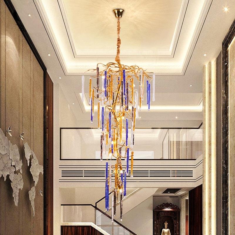 Lixra Tree Branch Shaped Crystal Chandelier