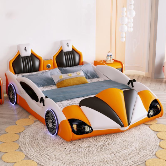 Lixra Trendy Car-Shaped Children's Bed