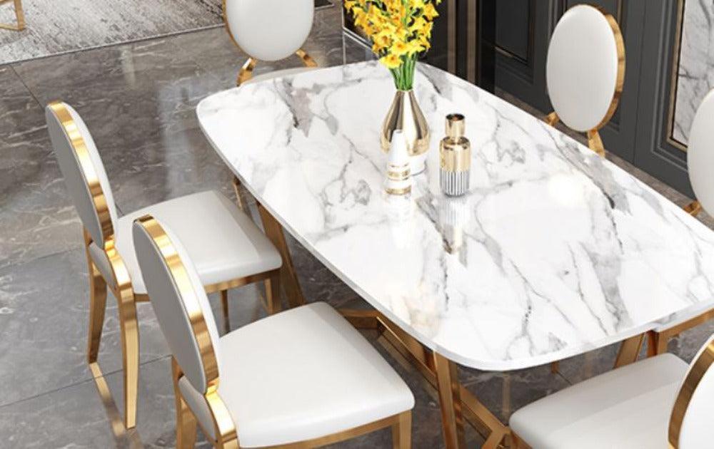 Lixra Ultimate Desire Marble Dining Table Set