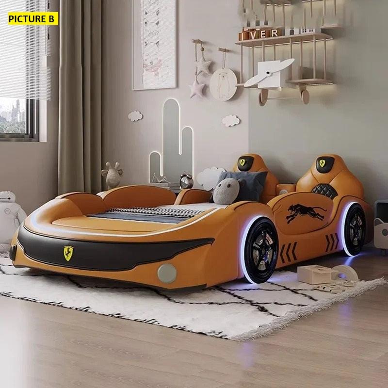 Lixra Ultimate Luxurious Leather Kid's Car Bed