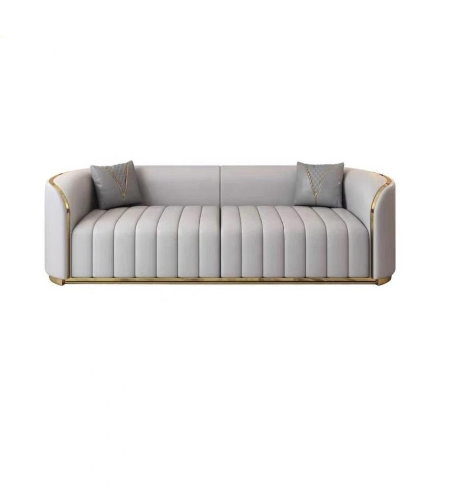 lixra Ultra Modern 3-Seater Leather Sofa