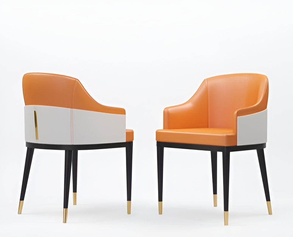 lixra Ultra Modern Leather Dining Chairs