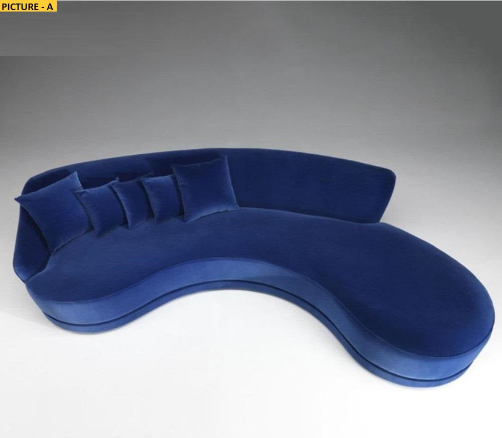 Lixra Ultra Modern Velvet Sofa For Living Room