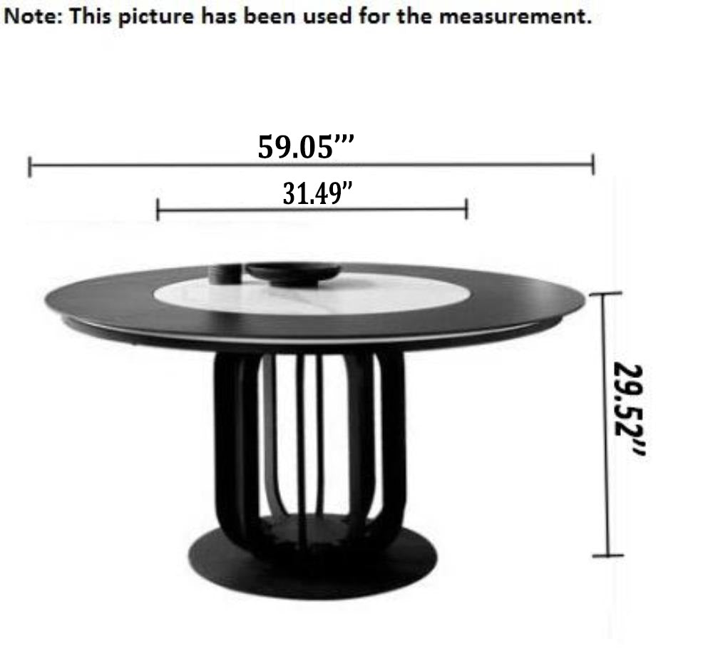 Lixra Ultramodern Marble Dining Table Set
