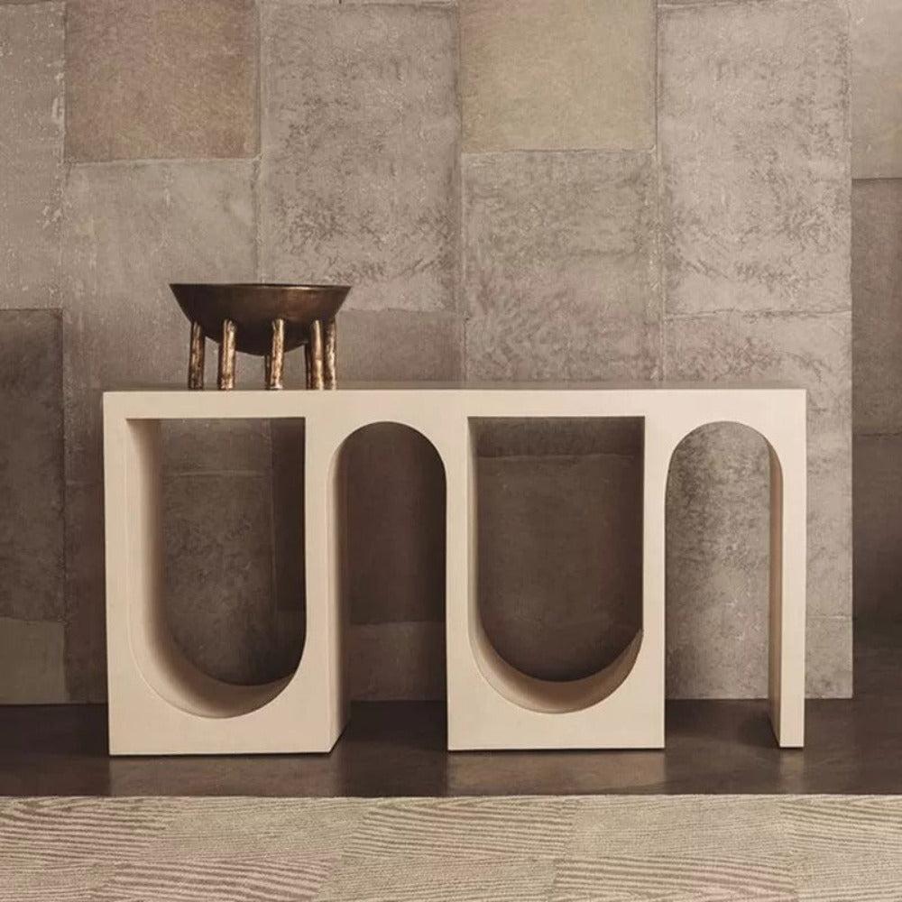 lixra Unique Design Wooden Accent Table