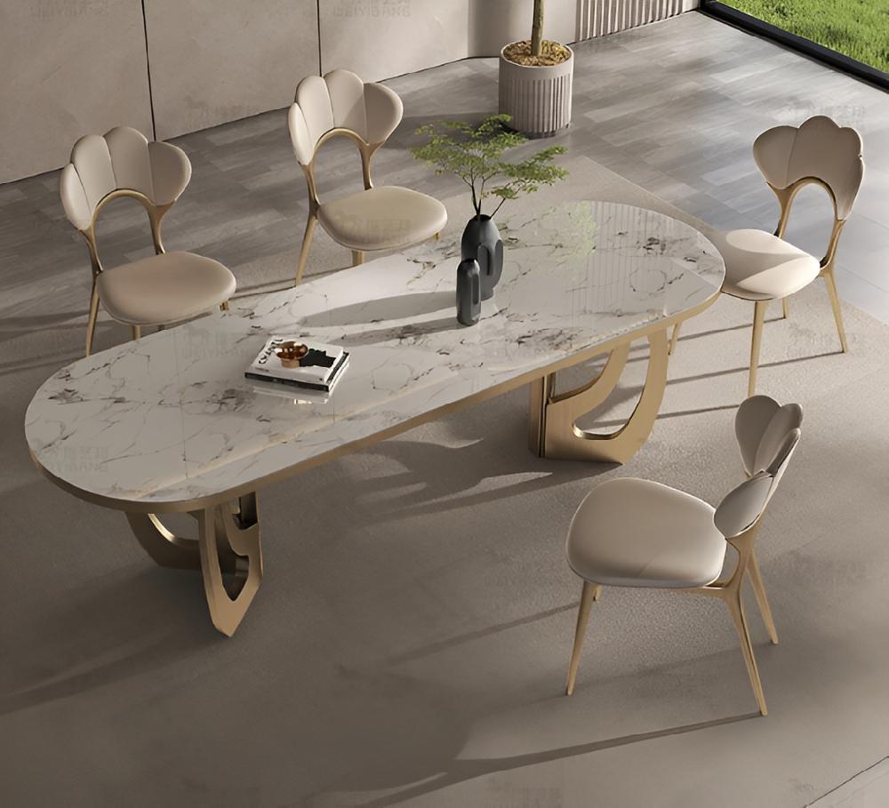 Lixra UrbanUtopia Marble Dining Table Set