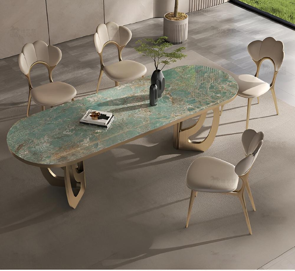 Lixra UrbanUtopia Marble Dining Table Set
