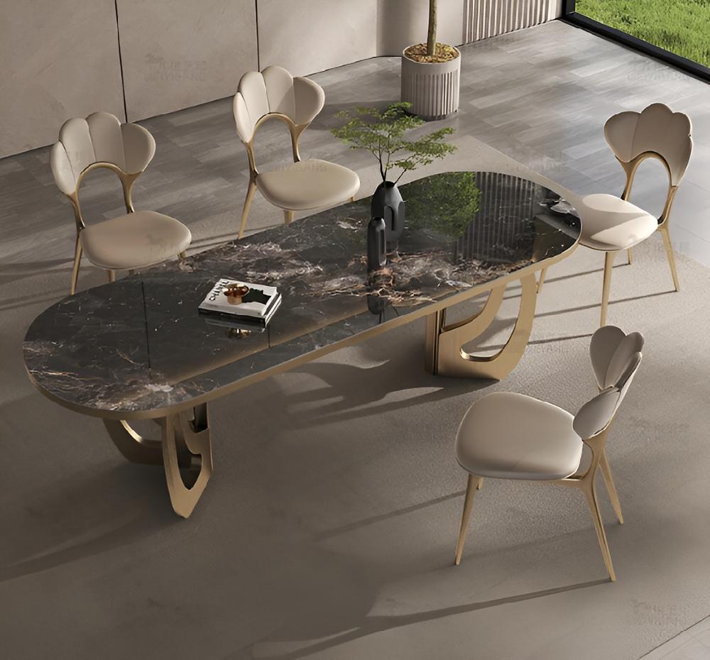 Lixra UrbanUtopia Marble Dining Table Set