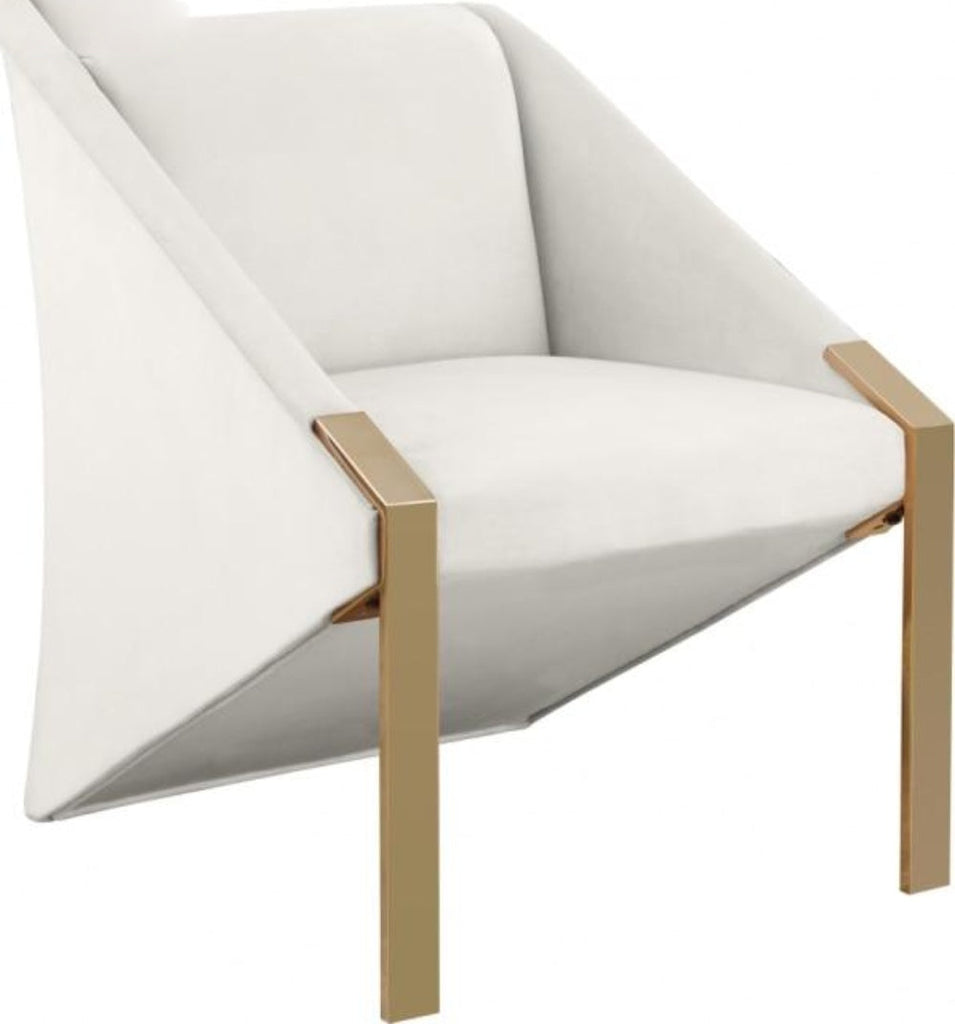 Lixra Velvet Finish Living Room Accent Chair