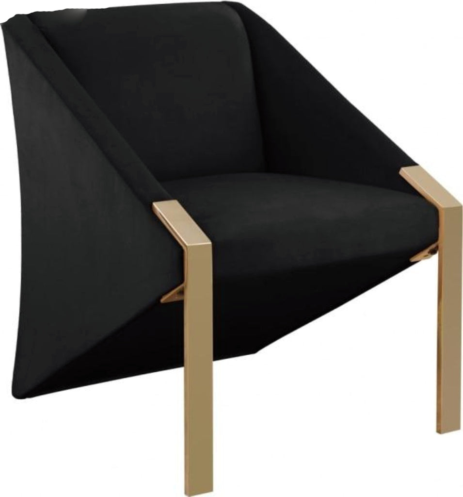 lixra Velvet Finish Living Room Accent Chair