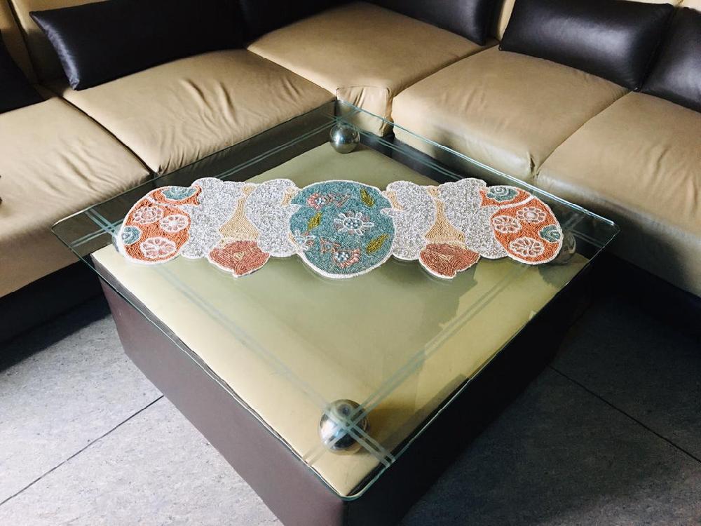 lixra Versatile Embroidered Cut work Table Runner