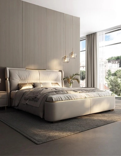 Lixra Versatile Modern Design Leather Bed