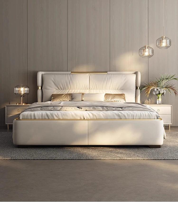 Lixra Versatile Modern Design Leather Bed