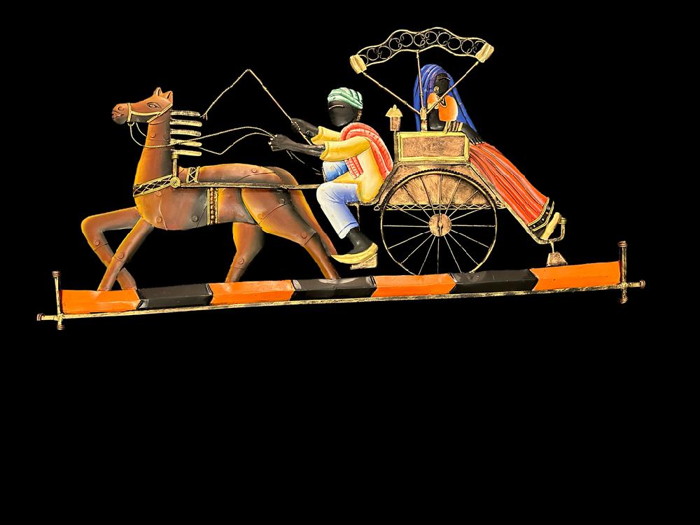 Lixra Village Couple Metal Wall Decor