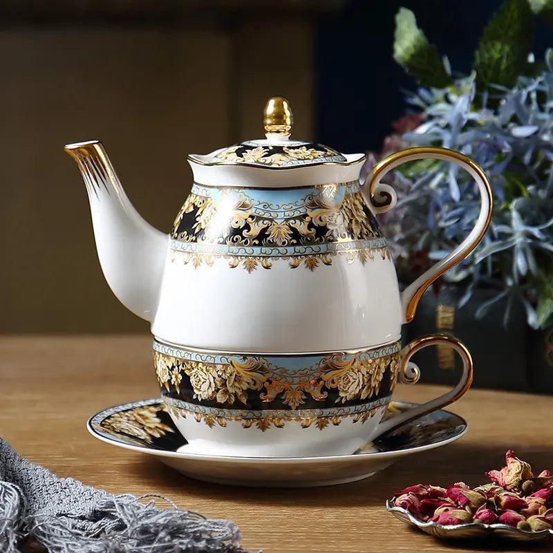 Lixra Vintage Ceramic White Tea Set