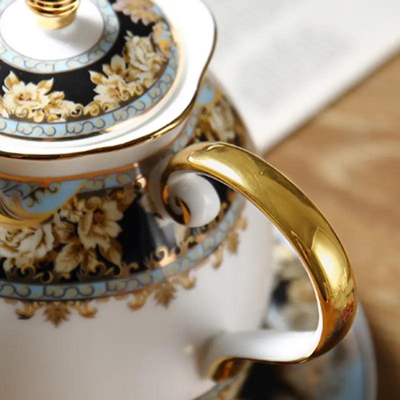 Lixra Vintage Ceramic White Tea Set