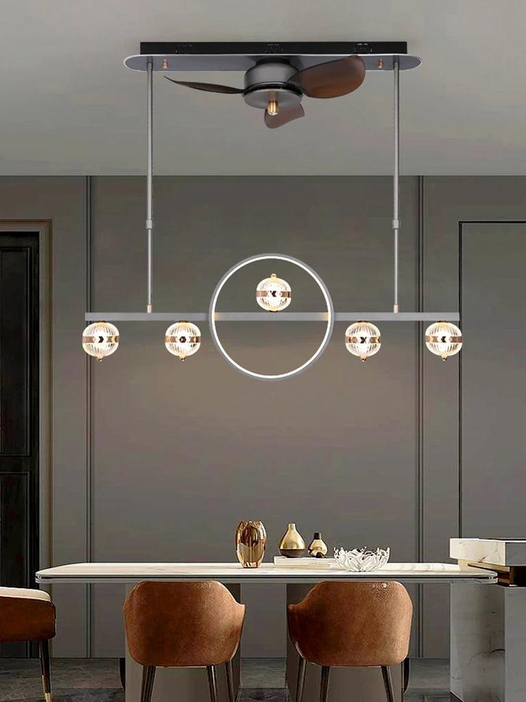 Lixra Vintage Style Pendant With Ceiling-Fan