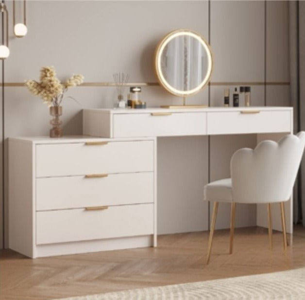 lixra White Dressing Cabinet With Storage