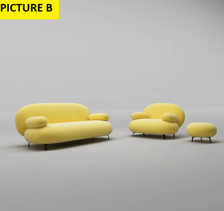 Lixra Wondrous Microfiber Fabric 3-Piece Sofa Set