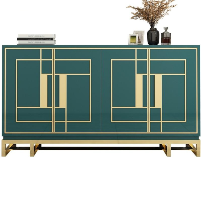 lixra Wooden Double Door Modern Buffet Table