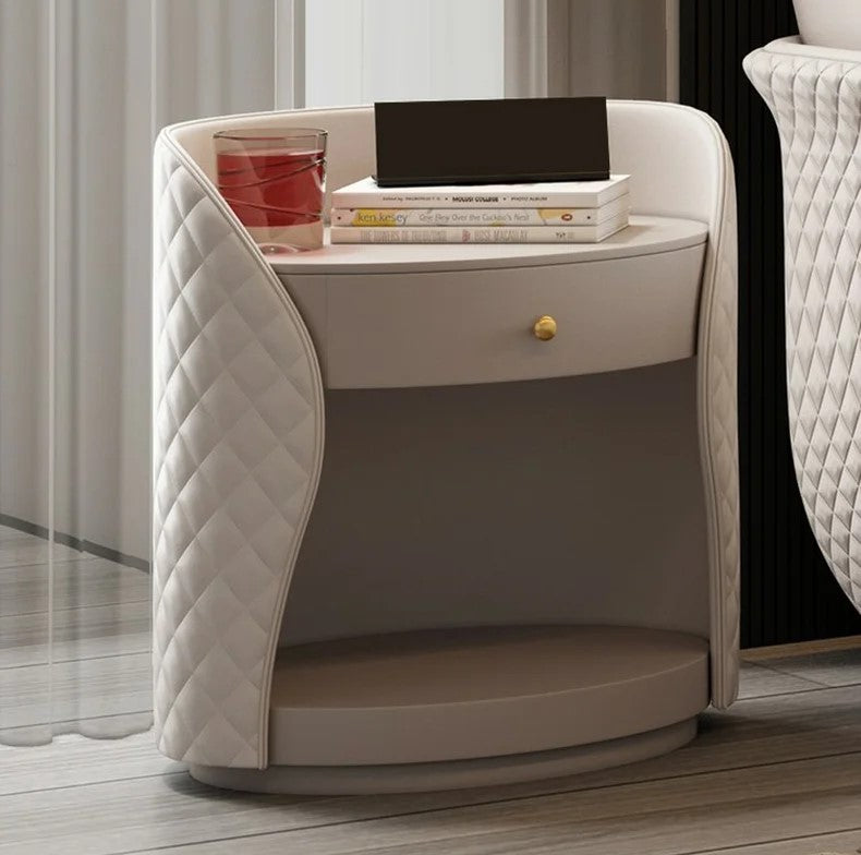 Lixra Wooden Nightstand With Drawer