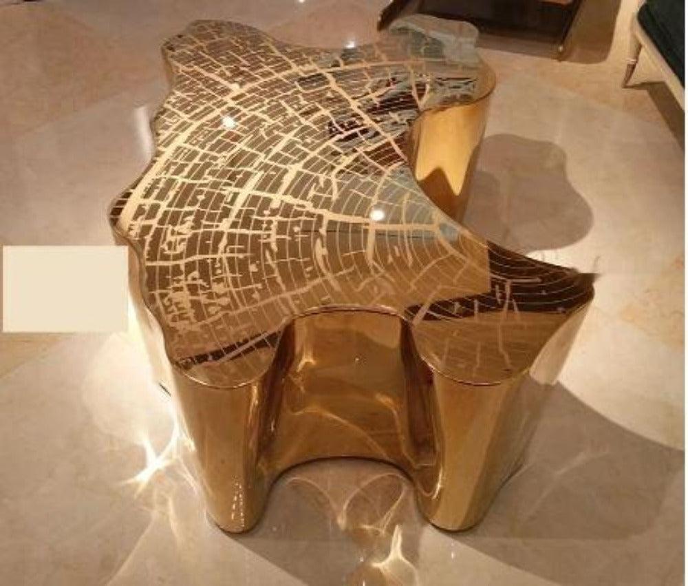 Lixra Wooden Polished Luxurious Coffee Table