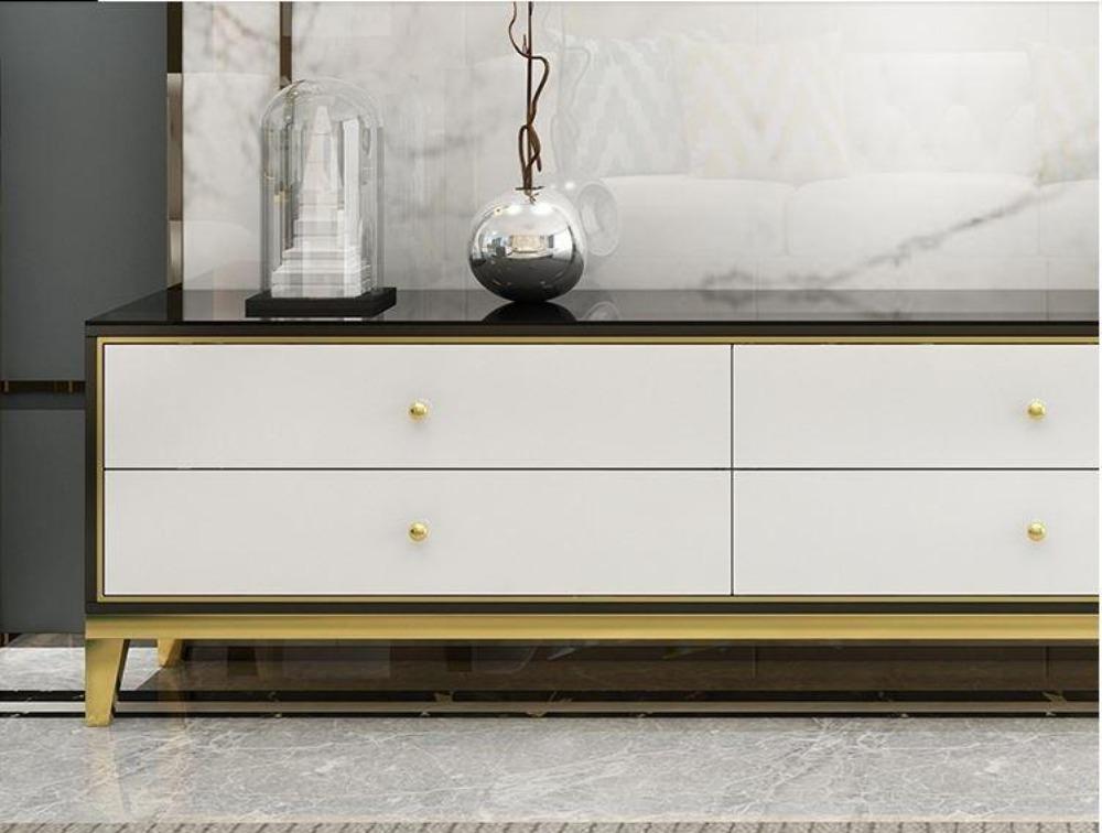 Lixra Wooden Polished Modern TV Stand