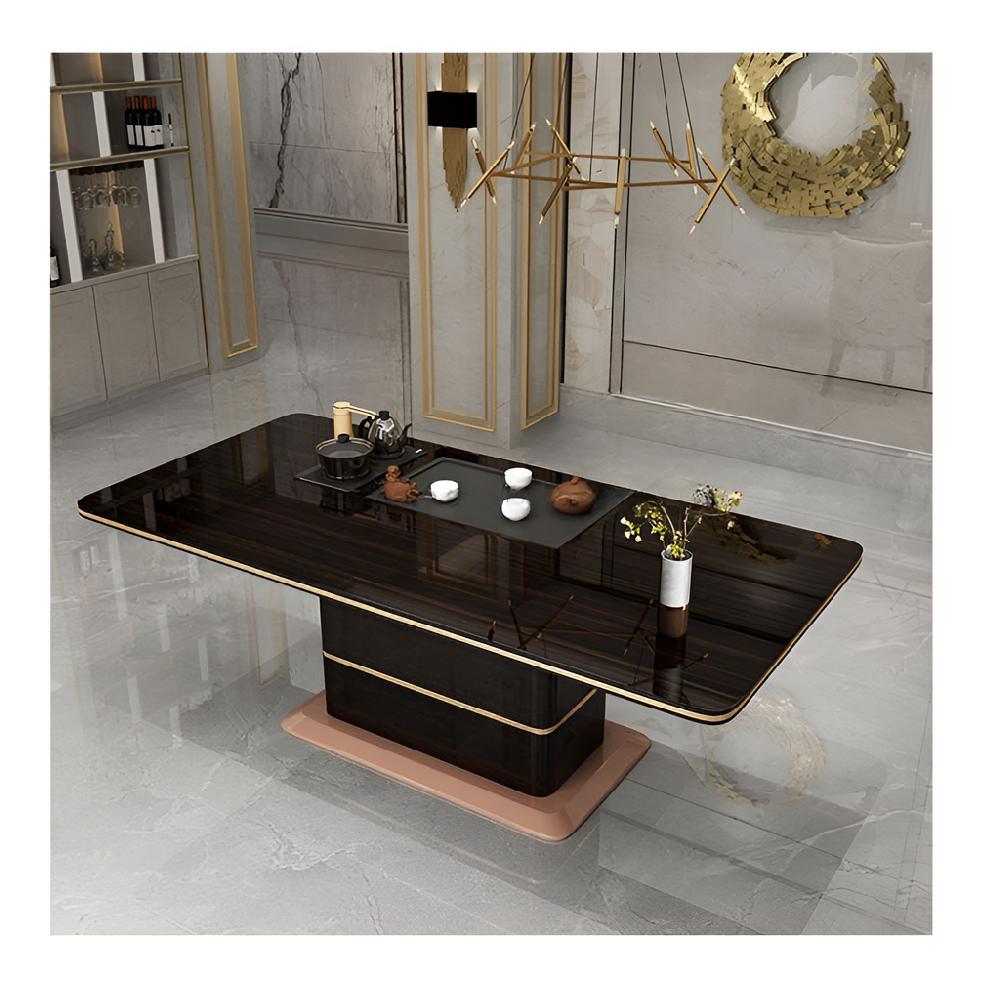 Lixra Wooden Rectangular Dining Table Set