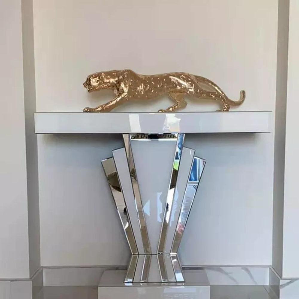 Lixra Wooden Top Accent Console Table