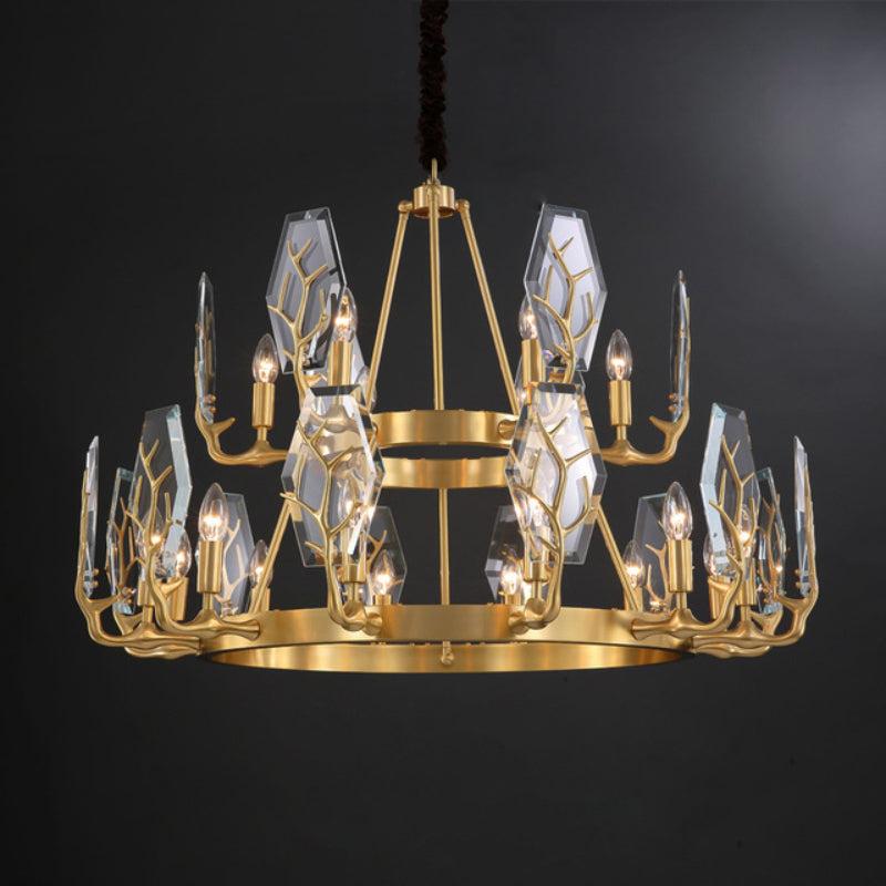 lixra Luxurious Copper Finish Ostentatious Chandelier