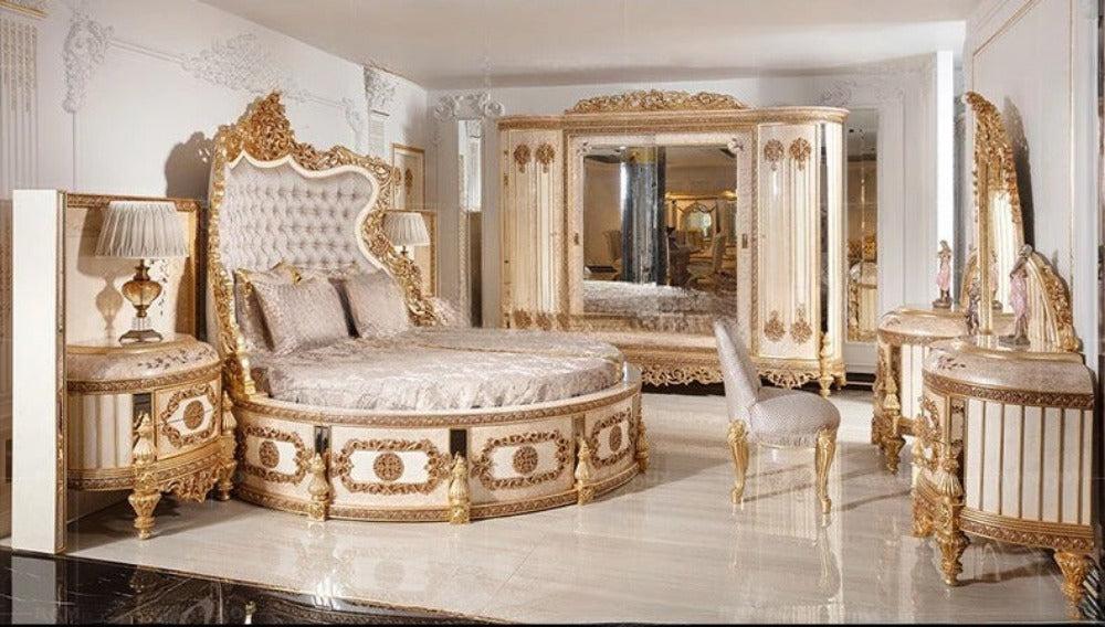 Lixra Luxurious European Fabric Bed With Antique Design