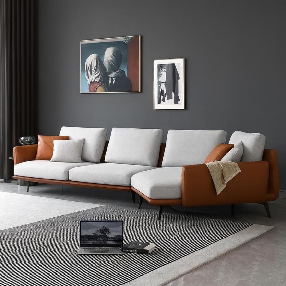 Lixra Luxurious Fabric Sectional Sofa For Living Room