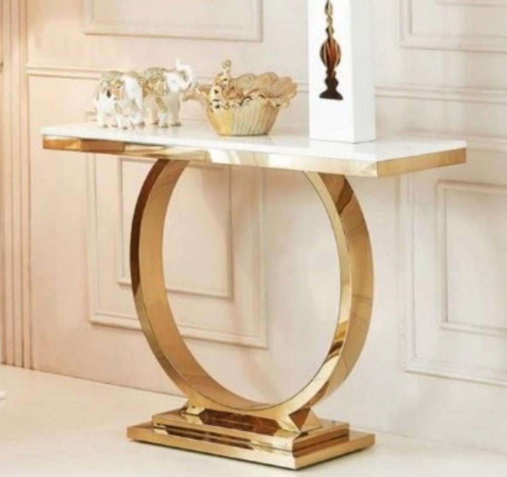 Lixra Luxurious Marble Accent Table For Living Room