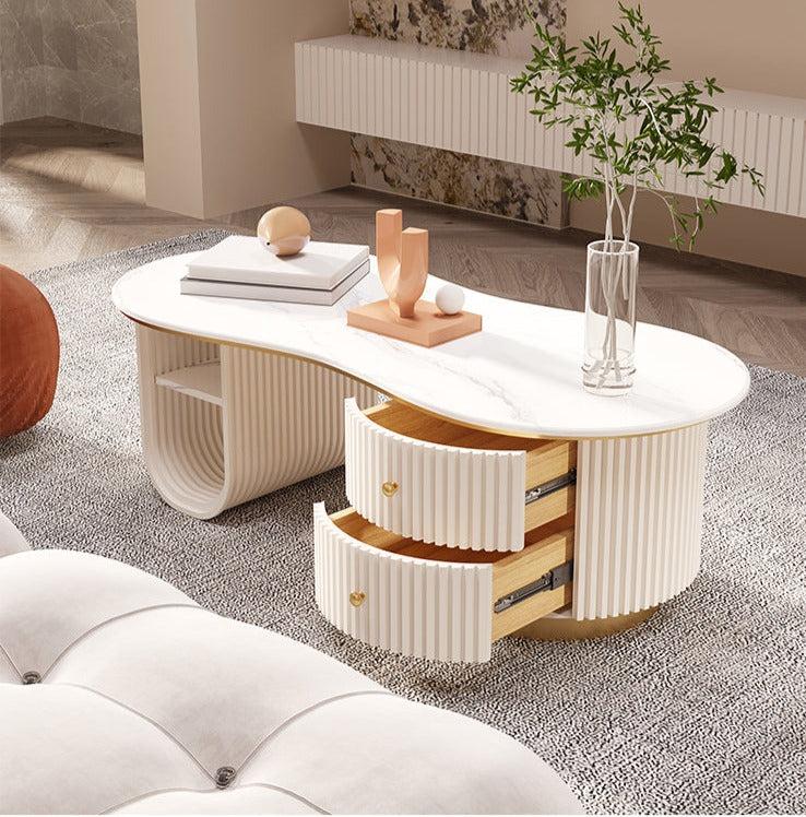 Lixra Luxurious Marble Coffee Table For Living Room