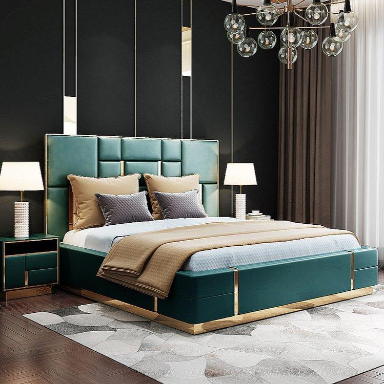 Lixra Luxurious Rectangular And Spacious Leather Bed