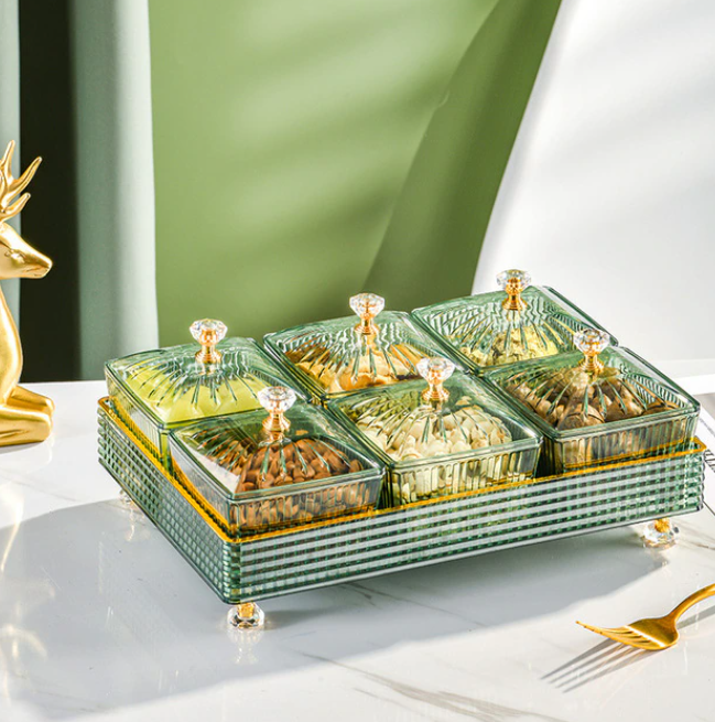 Lixra Luxurious Refreshment Tray For Snacks And Dried Fruits