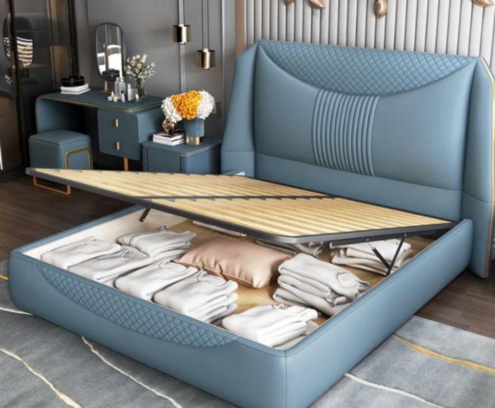 Lixra Luxurious Style Exquisite Designed Leather Bed