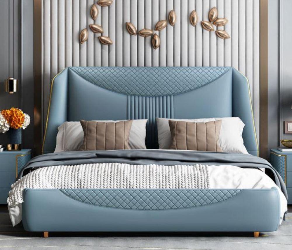 lixra Luxurious Style Exquisite Designed Leather Bed