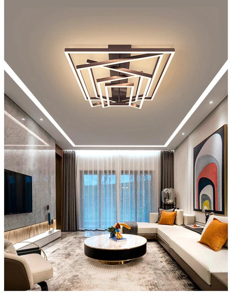 Lixra Luxurious Wooden Semi-Flush Mount Ceiling-Light