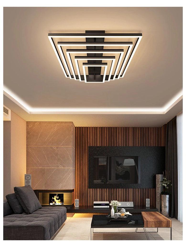 Lixra Luxurious Wooden Semi-Flush Mount Ceiling-Light