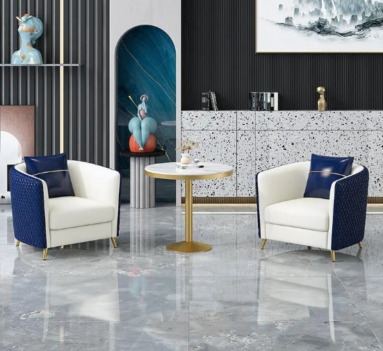 Lixra Luxury Fabric Upholstered Accent Chair Set Of 2