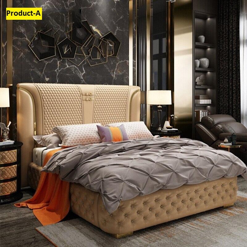 Lixra Magnificent Button Tufted Leather Upholstered Bed