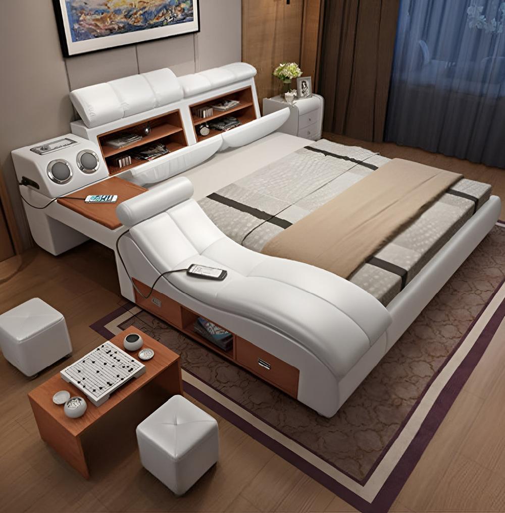 lixra Magnificent Smart Versatile Comfy Leather Bed