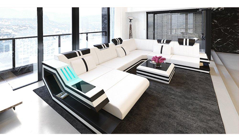 Lixra Magnolious Design Astounding Leather Sectional Sofa