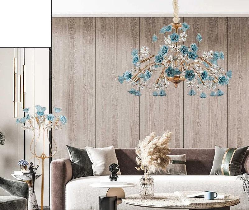 Lixra Majestic Styled Twinkling Lights Petal Chandelier